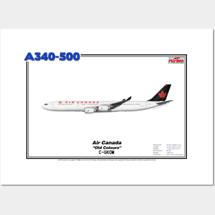 Airbus A340-500 - Air Canada "Old Colours" (Art Print) Posters and Art